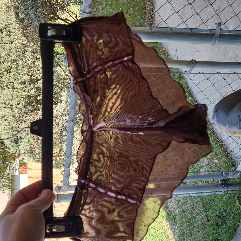 Brown Womens sheer panties
